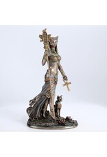 Veronese Design Giftware & Lifestyle - Egyptian Goddess Bastet with Sistrum and Ankh