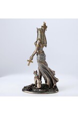 Veronese Design Giftware & Lifestyle - Egyptian Goddess Bastet with Sistrum and Ankh