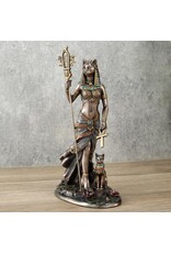 Veronese Design Giftware & Lifestyle - Egyptian Goddess Bastet with Sistrum and Ankh