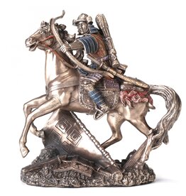 Veronese Design Samurai with Bow on Horse Veronese Design