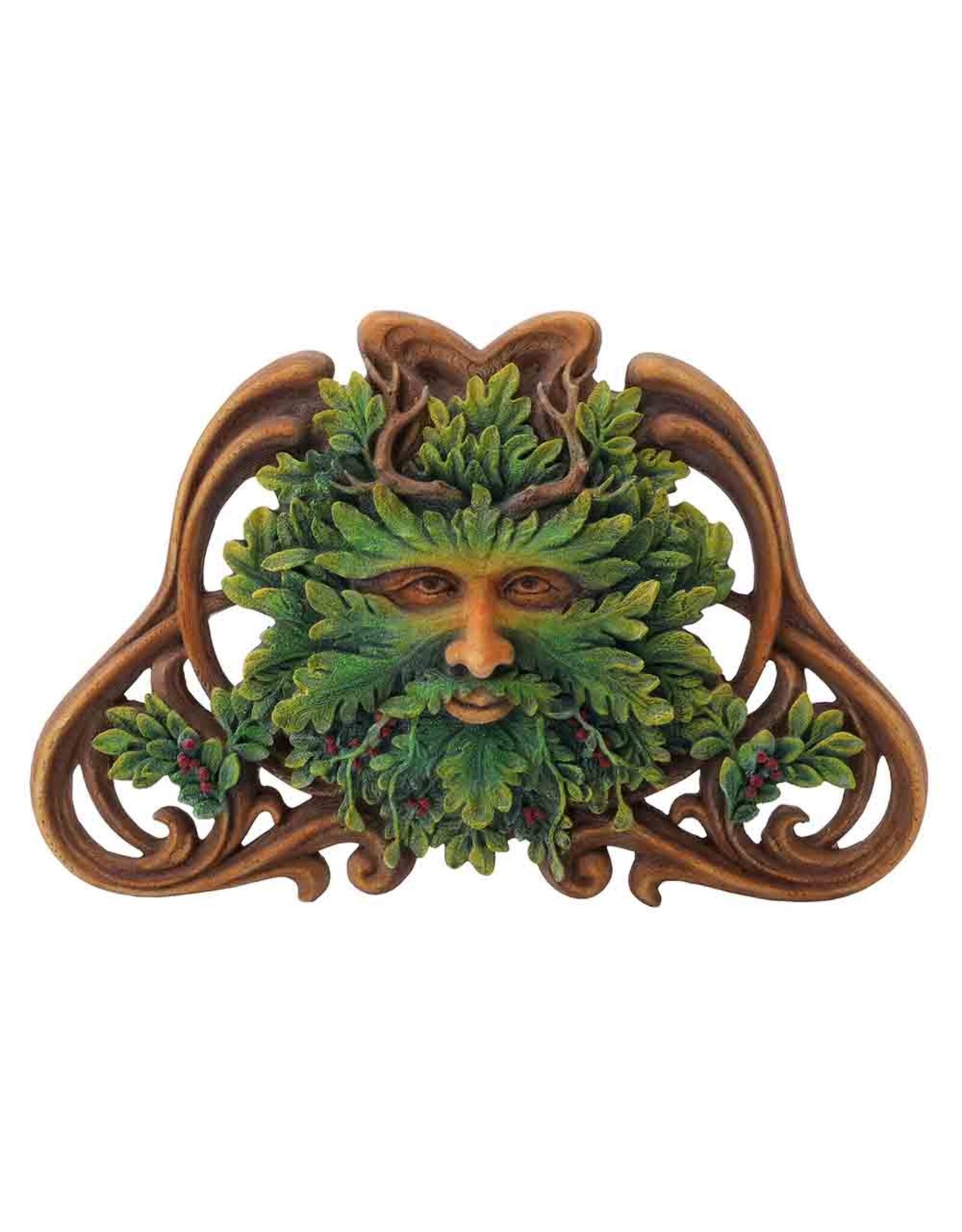 Veronese Design Miscellaneous - Greenman WINTER (mini) Wall Plaque