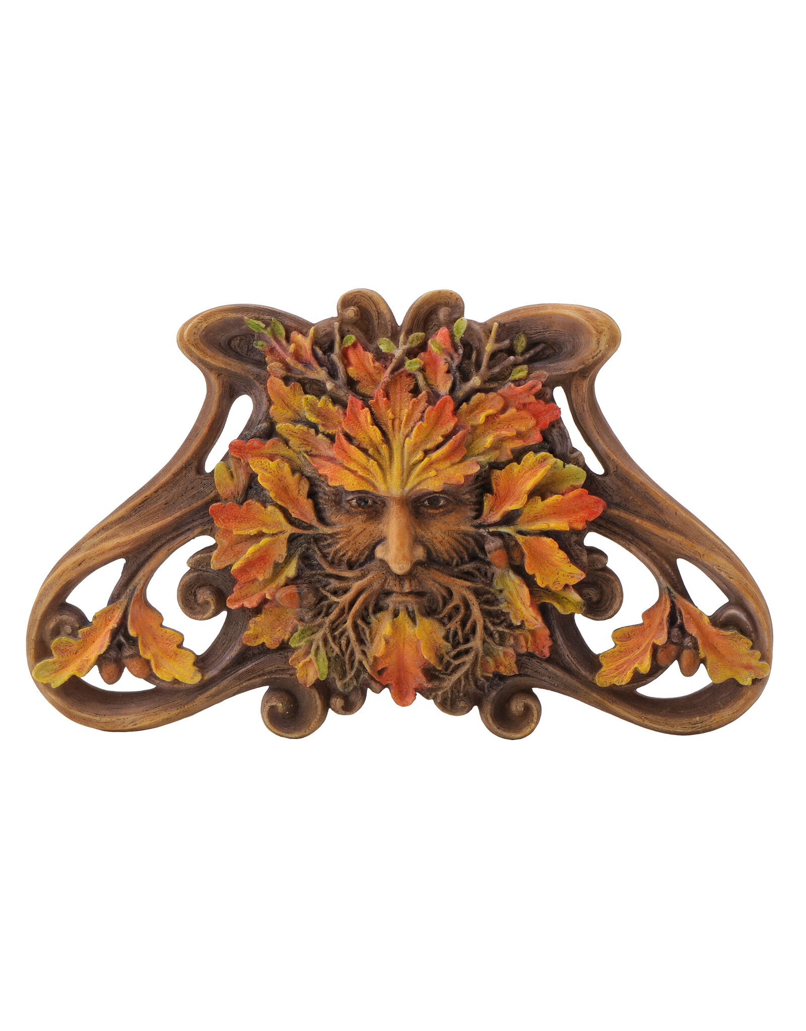 Veronese Design Miscellaneous - Greenman AUTUMN (mini) Wall Plaque