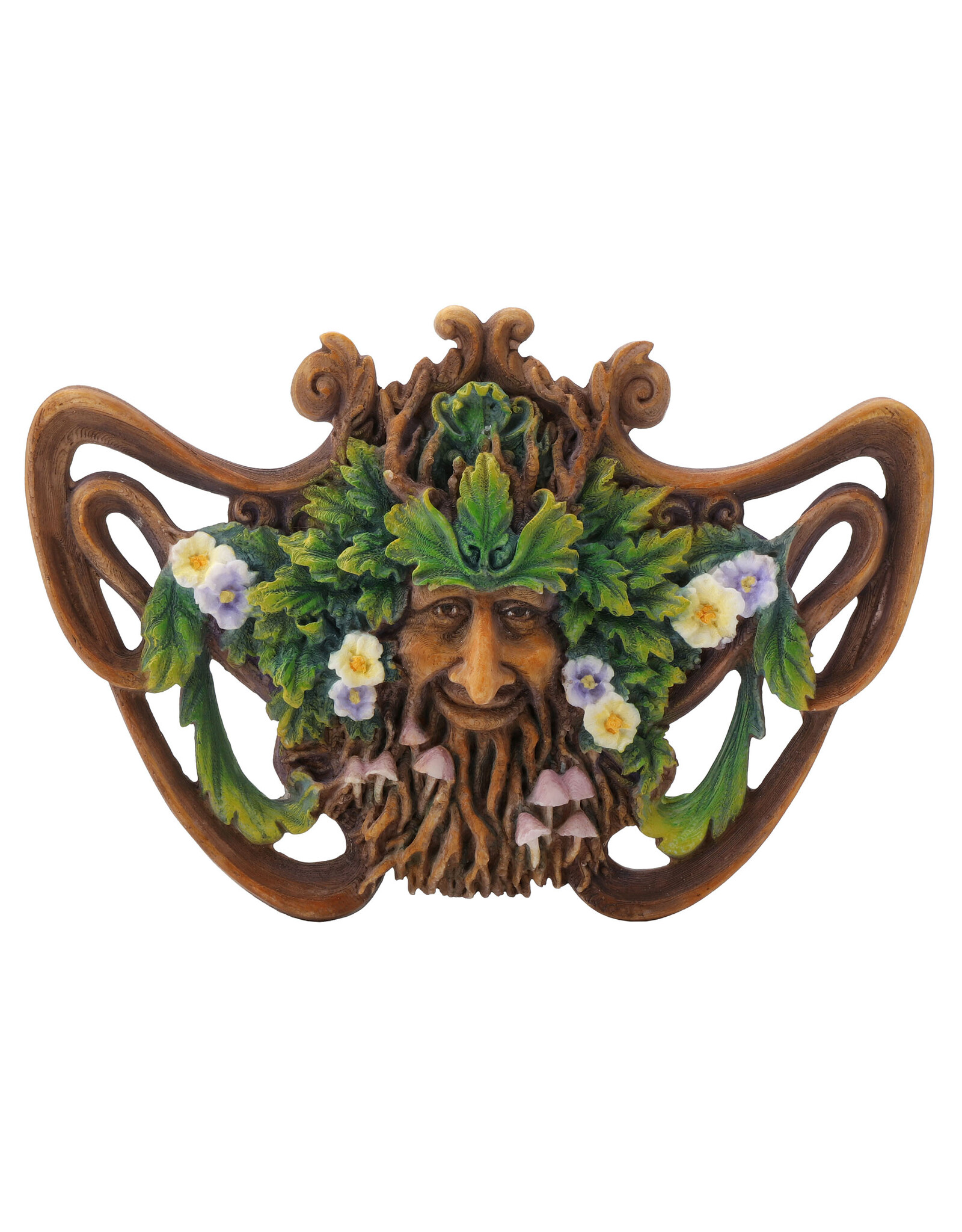 Veronese Design Miscellaneous - Greenman SPRING (mini) Wall Plaque