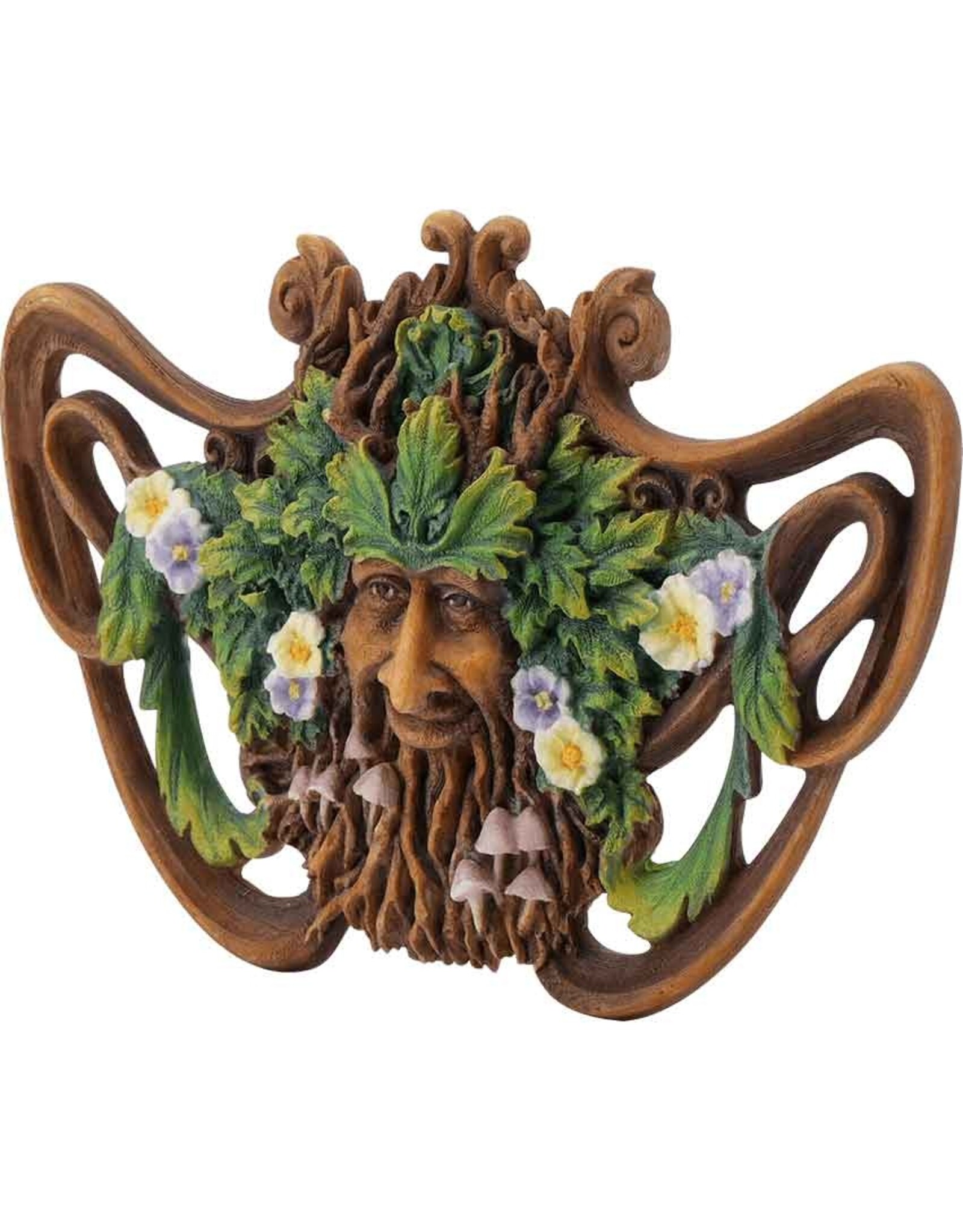 Veronese Design Miscellaneous - Greenman SPRING (mini) Wall Plaque