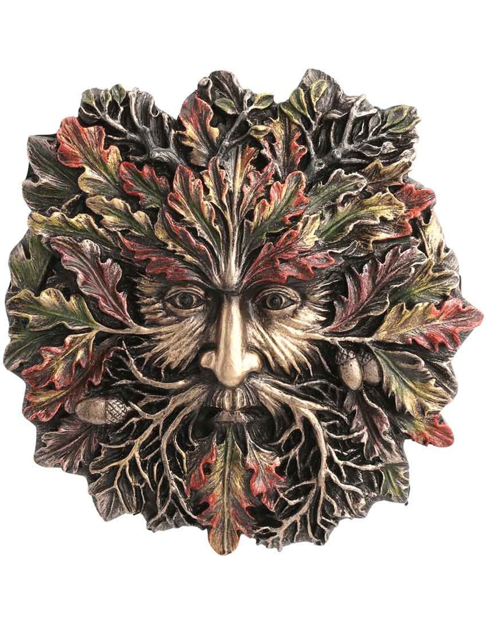 Veronese Design Miscellaneous - Greenman AUTUMN EQUINOX (mini) Wall Plaque