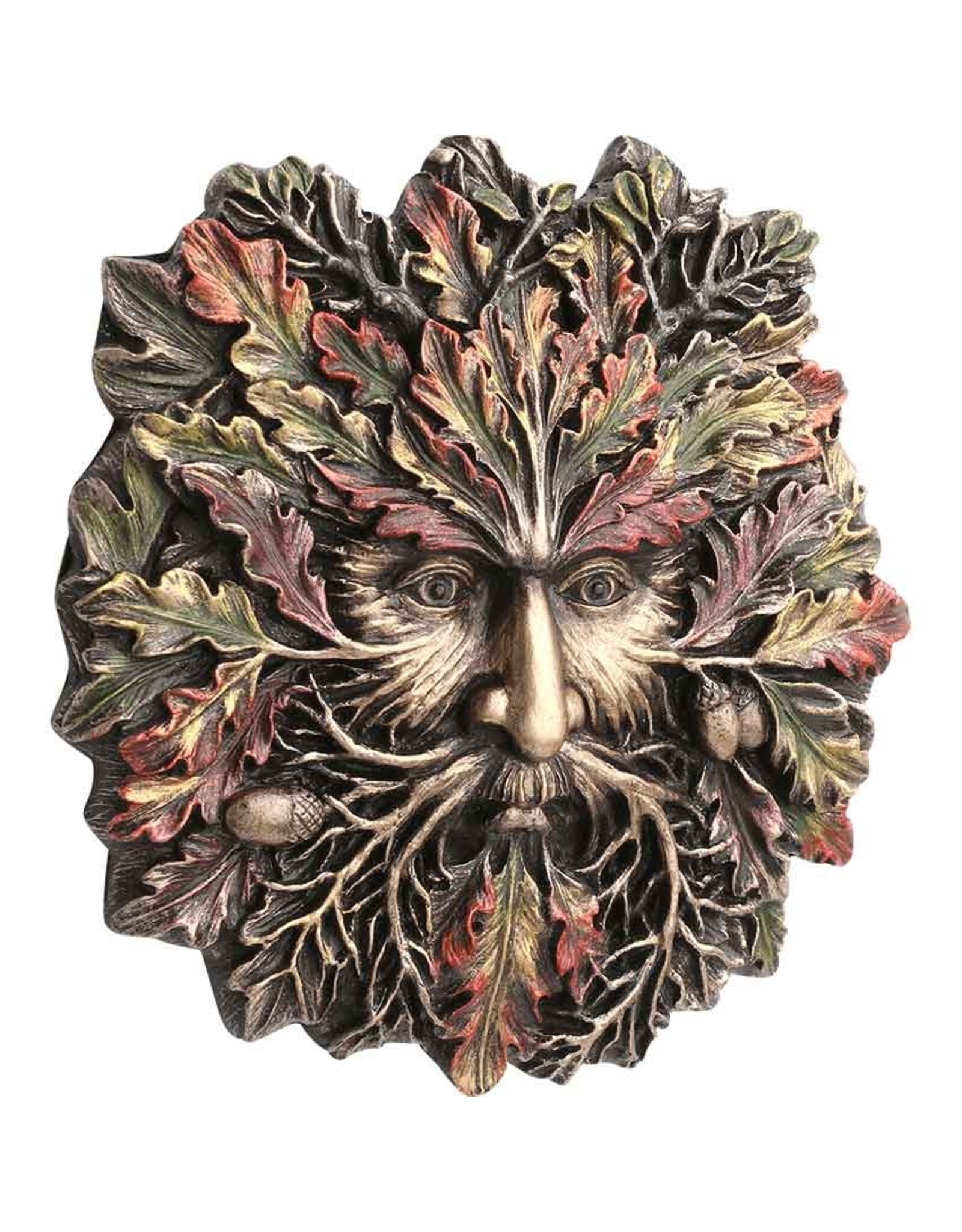 Veronese Design Miscellaneous - Greenman AUTUMN EQUINOX (mini) Wall Plaque