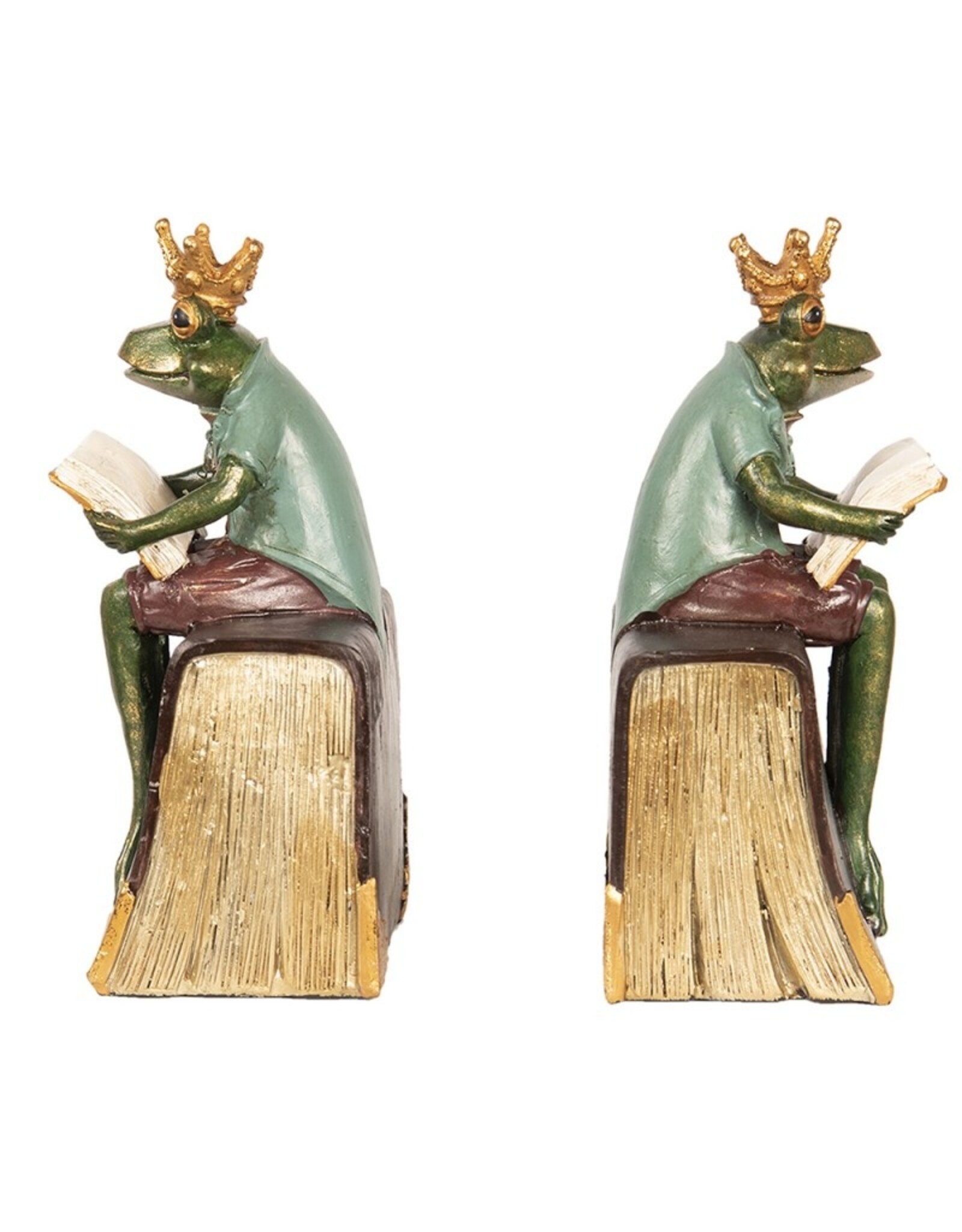 C&E Miscellaneous - Frog Prince Bookends Frog Set of 2