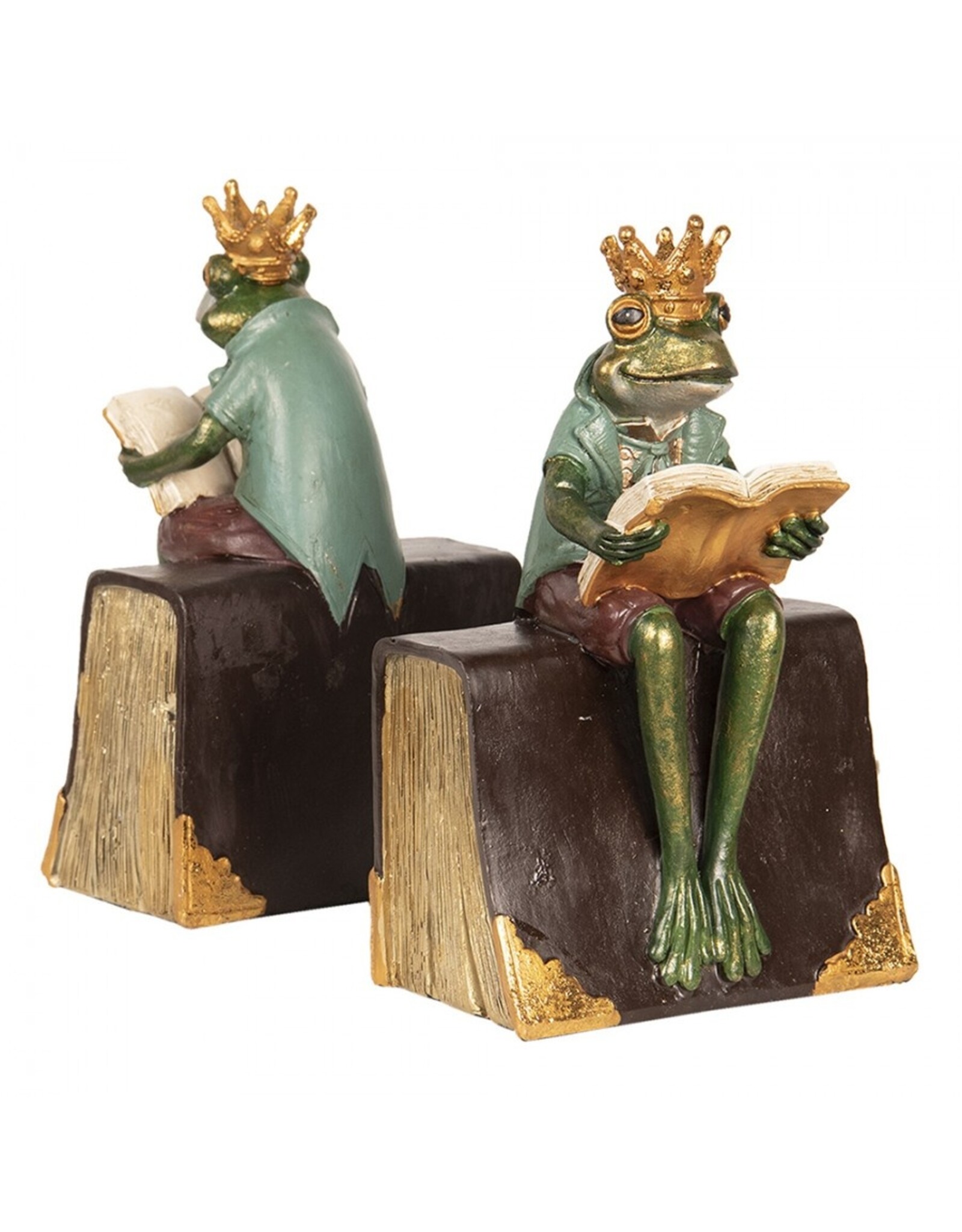 C&E Miscellaneous - Frog Prince Bookends Frog Set of 2