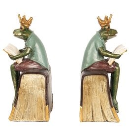 C&E Frog Prince Bookends Frog Set of 2