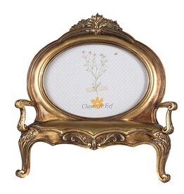 C&E Baroque Photoframe Bench gold color 26cm x 28cm