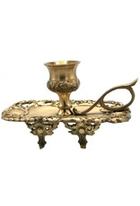 Barok Giftware & Lifestyle - Baroque Candlestick with ear handle - brass, copper colored