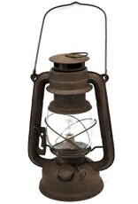 Trukado Giftware & Lifestyle -  Stormlantaarn metaal roest Vintagelook (LED-licht)