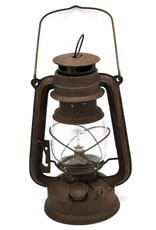 Trukado Giftware & Lifestyle -  Stormlantaarn metaal roest Vintagelook (LED-licht)