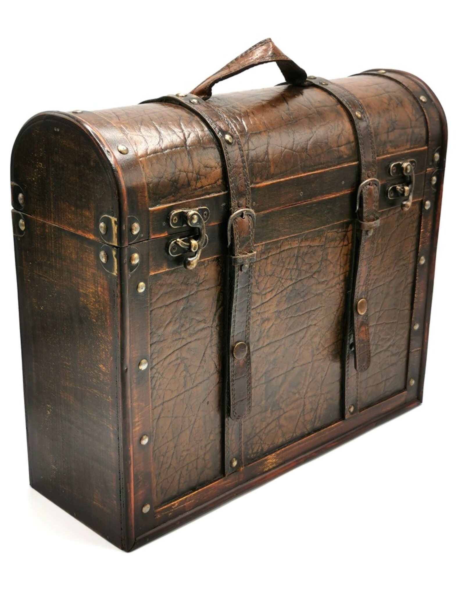 Stip Miscellaneous - Wooden Vintage Suitcase finished with Eco-Leather