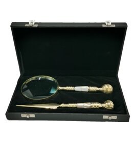 Trukado Vergrootglas & Briefopener set Victoriaanse Stijl