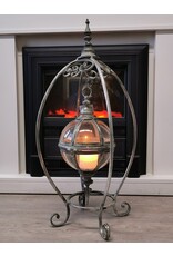 Trukado Miscellaneous - Hanging Lantern with Floating Glass Sphere on Standard (M)
