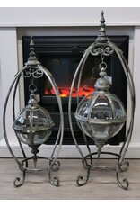 Trukado Miscellaneous - Hanging Lantern with Floating Glass Sphere on Standard (M)