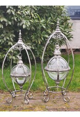 Trukado Miscellaneous - Hanging Lantern with Floating Glass Sphere on Standard (M)