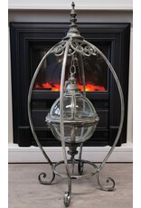 Trukado Miscellaneous - Hanging Lantern with Floating Glass Sphere on Standard (SET)