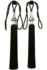 Dutch Style Miscellaneous - Tassel Baroque Style Black Set of 2 (Large)