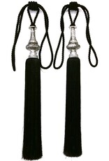 Dutch Style Miscellaneous - Tassel Baroque Style Black Set of 2 (Large)