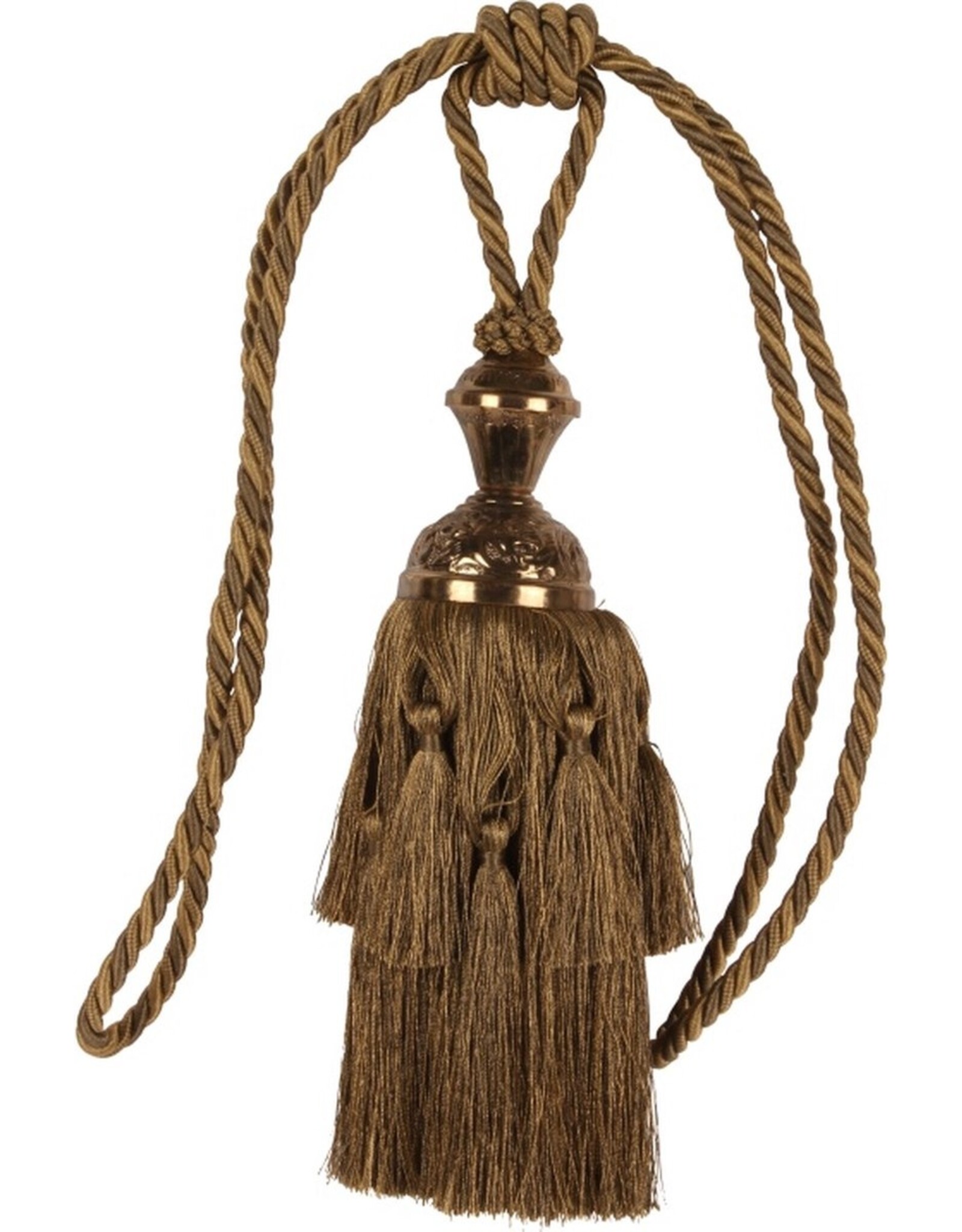 Dutch Style Miscellaneous - Tassel Baroque Style 35cm Tieback Green