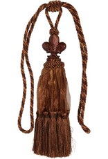 Dutch Style Miscellaneous - Tassel Baroque Style Fleur de Lis Brown