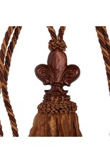 Dutch Style Miscellaneous - Tassel Baroque Style Fleur de Lis Brown