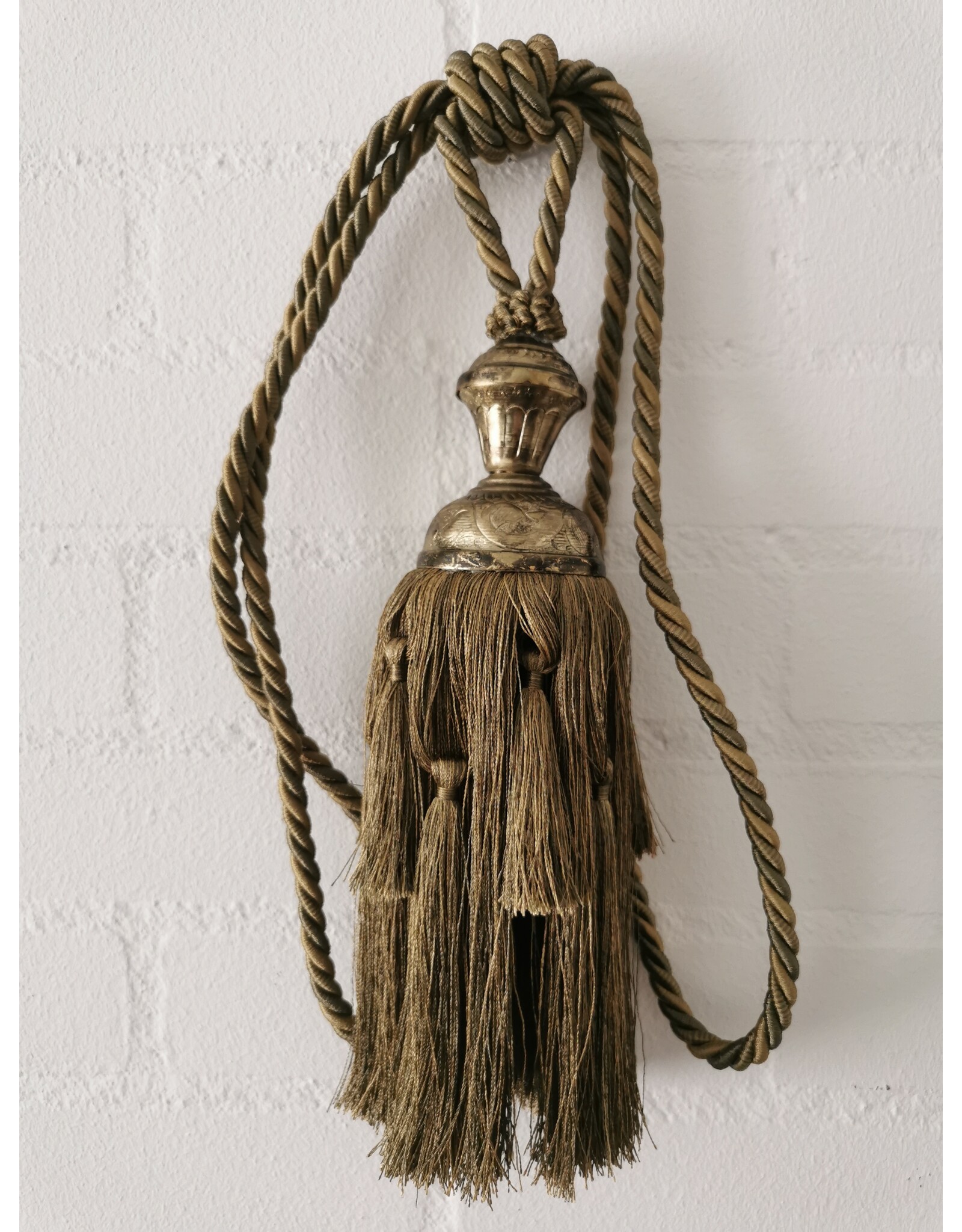 Dutch Style Miscellaneous - Tassel Baroque Style 35cm Tieback Green