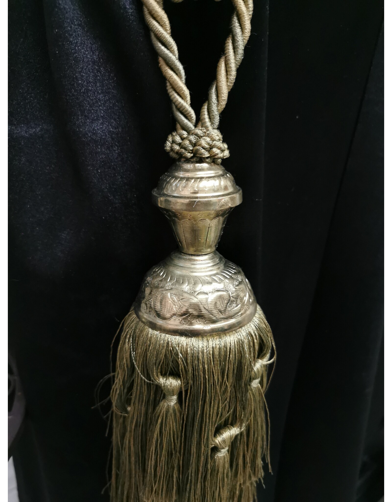 Dutch Style Miscellaneous - Tassel Baroque Style 35cm Tieback Green