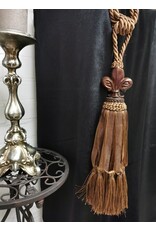 Dutch Style Miscellaneous - Tassel Baroque Style Fleur de Lis Brown