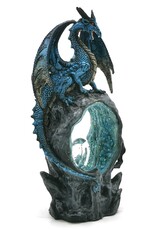 Alator Giftware Figurines Collectables - Frostwing's Gateway Figurine Blue Dragon Crystal LED 27cm