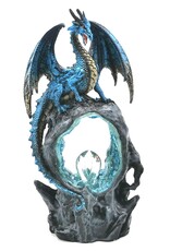 Alator Giftware Figurines Collectables - Frostwing's Gateway Figurine Blue Dragon Crystal LED 27cm