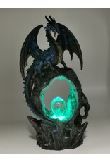 Alator Giftware, beelden, collectables - Frostwing's Gateway Blauwe Draak Kristal LED - Beeldje 27cm