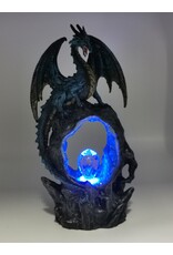 Alator Giftware, beelden, collectables - Frostwing's Gateway Blauwe Draak Kristal LED - Beeldje 27cm