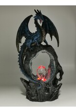 Alator Giftware Figurines Collectables - Frostwing's Gateway Figurine Blue Dragon Crystal LED 27cm