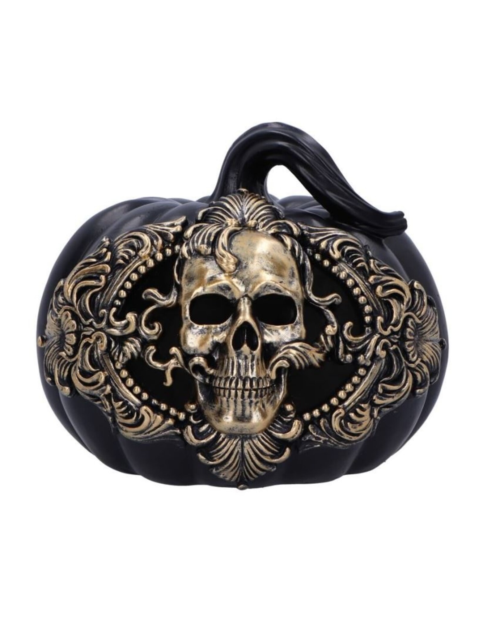 NemesisNow Giftware & Lifestyle - Baroque Harvest Pumpkin Skull Ornament with LED