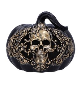 NemesisNow Baroque Harvest Pumpkin Skull Ornament with LED