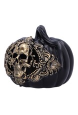 NemesisNow Giftware & Lifestyle - Baroque Harvest Pumpkin Skull Ornament with LED