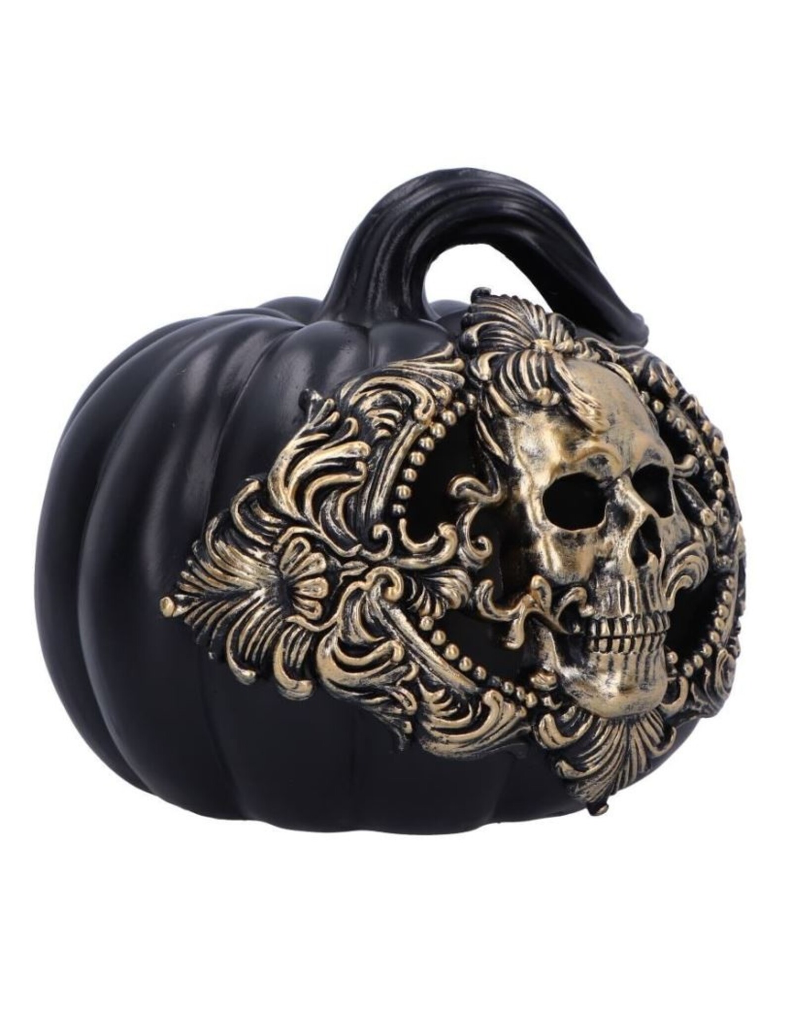 NemesisNow Giftware & Lifestyle - Baroque Harvest Pumpkin Skull Ornament with LED