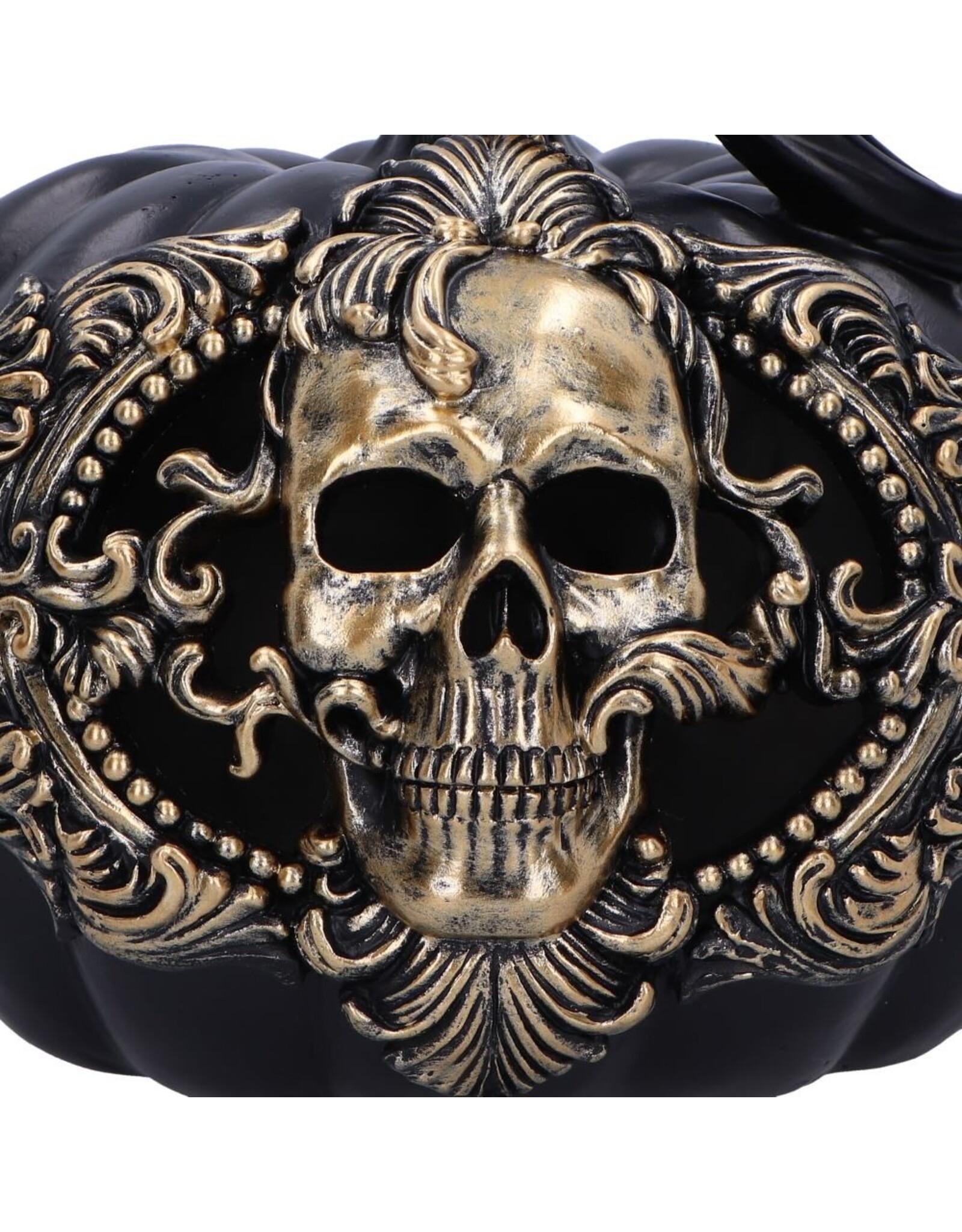 NemesisNow Giftware & Lifestyle - Baroque Harvest Pumpkin Skull Ornament with LED