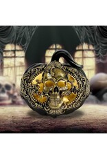 NemesisNow Giftware & Lifestyle - Baroque Harvest Pumpkin Skull Ornament with LED