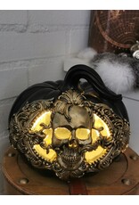 NemesisNow Giftware & Lifestyle - Baroque Harvest Pumpkin Skull Ornament with LED