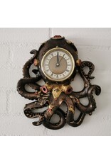 Alator Giftware Figurines Collectables - Octoclock Steampunk Octopus Squid Wall Clock - 26cm