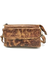 DSTRCT Leather bags - BeasyBag Leather Shoulder Bag - Festival Bag - Crackle leather