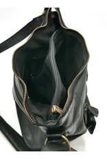 HillBurry Leather bags - Hillburry Shoulder Bag Washed Leather black