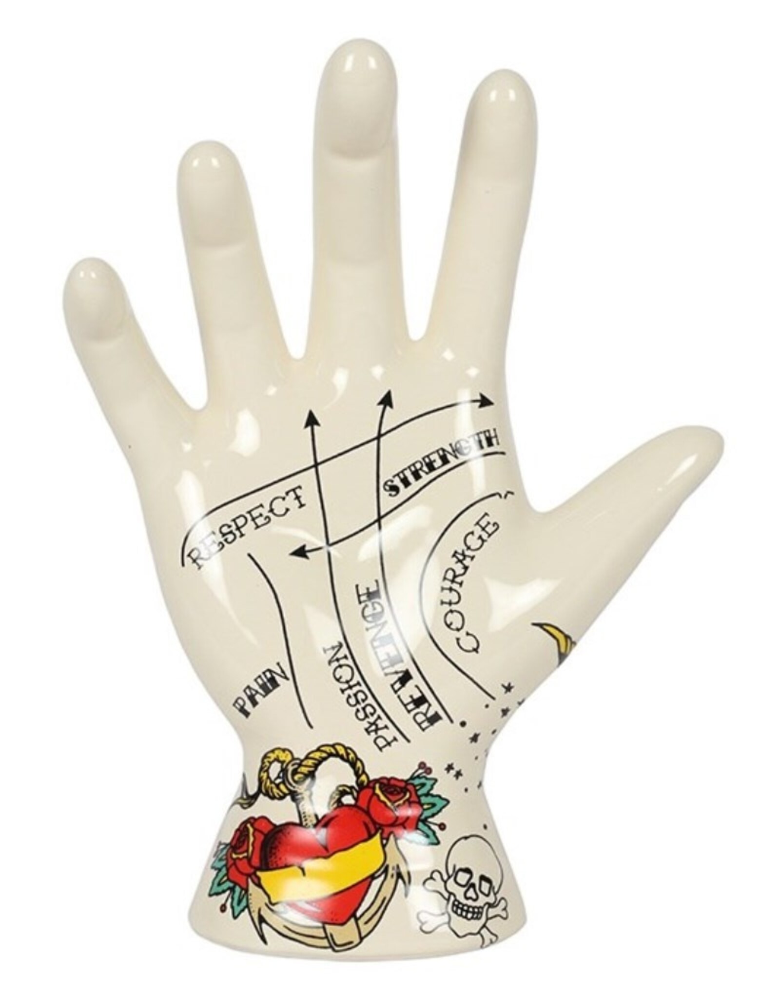 SMD Miscellaneous - Palmistry  Tattoo Hand Ornament Keramiek 19cm