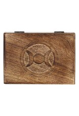 SMD Miscellaneous - Triple Moon Wooden Tarot card Box