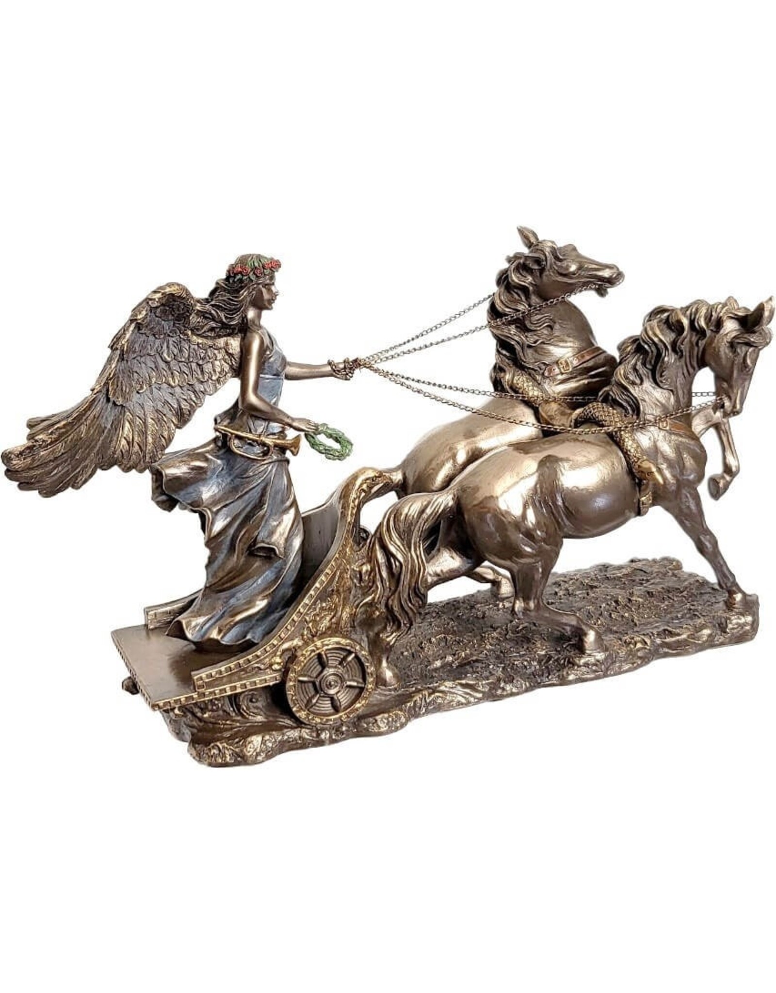 Veronese Design Giftware Figurines Collectables - Greek Goddess Nike in Chariot