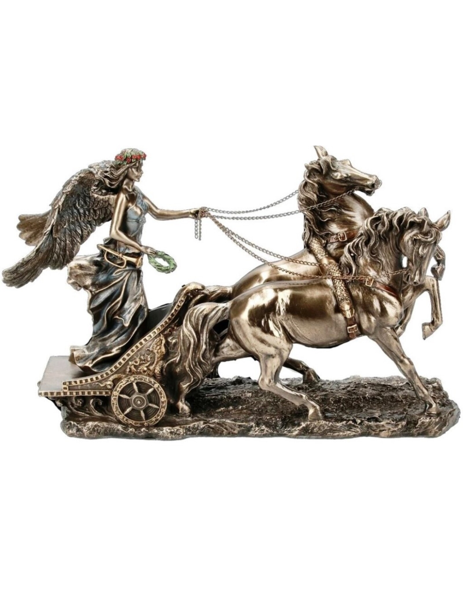 Veronese Design Giftware Figurines Collectables - Greek Goddess Nike in Chariot